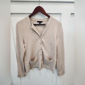 Tommy Hilfiger Beige Cardigan with Button Accents